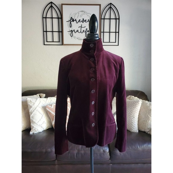 Lauren Ralph Lauren Burgundy Blazer - Picture 8 of 8